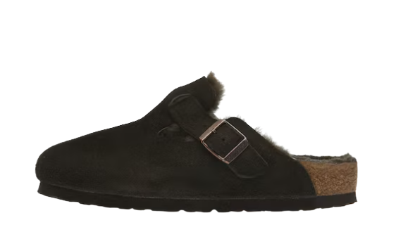 Birkenstock Boston Shearling Suede Mocha