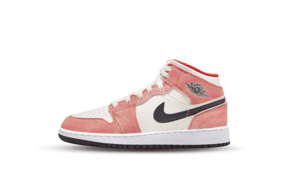 Jordan 1 Mid SE Orange Suede (GS)