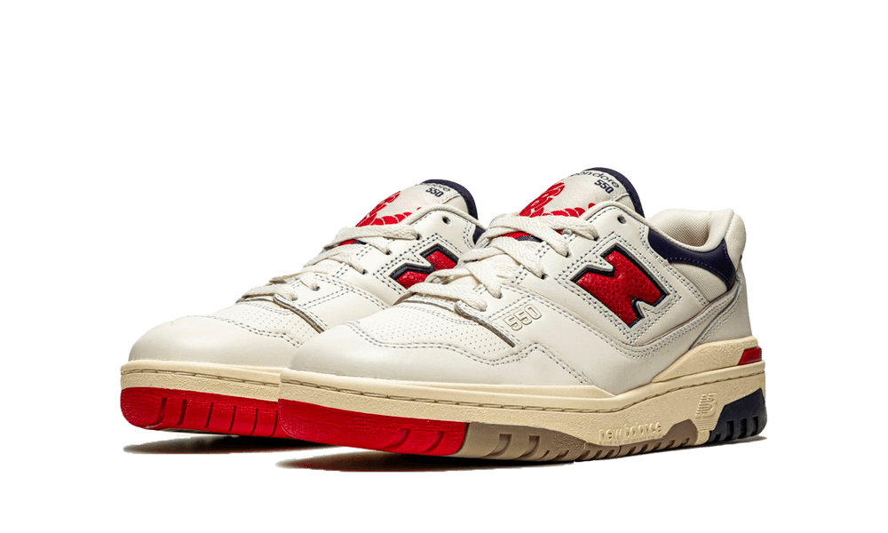 New Balance 550 Aime Leon Dore White Navy Red - Image 1