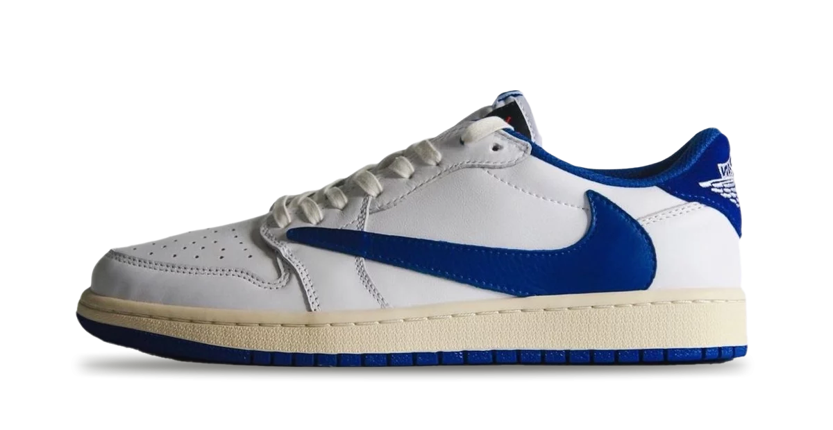 Jordan 1 Retro Low OG SP Fragment x Travis Scott Sail Military Blue