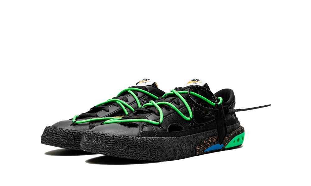 Nike Blazer Low Off-White Black Electro Green - Image 1