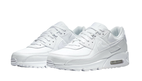 Nike Air Max 90 Leather Triple White (2020) - Image 1