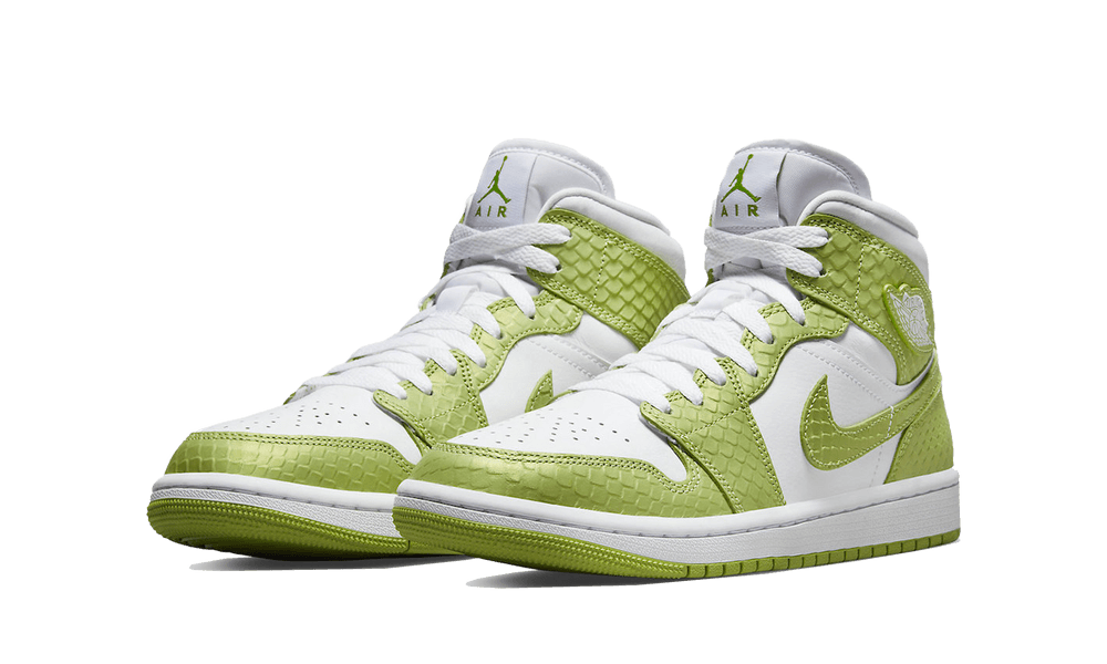 Jordan 1 Mid Green Python (W) - Image 1