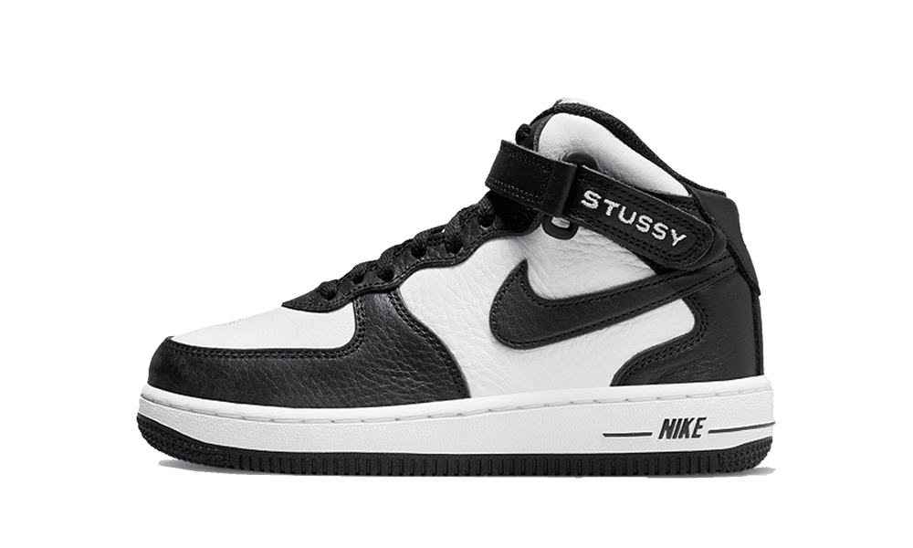 Nike Air Force 1 Mid Stussy Light Bone Black (PS)