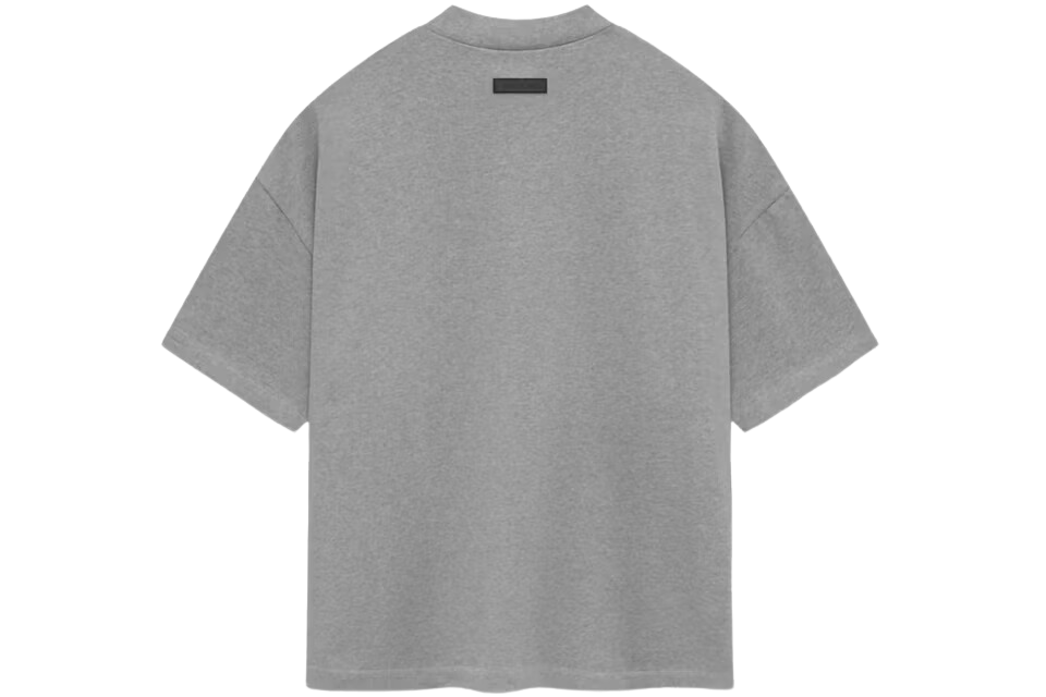 Fear of God Essentials Heavy Jersey S/S Tee Dark Heather Oatmeal - Image 1