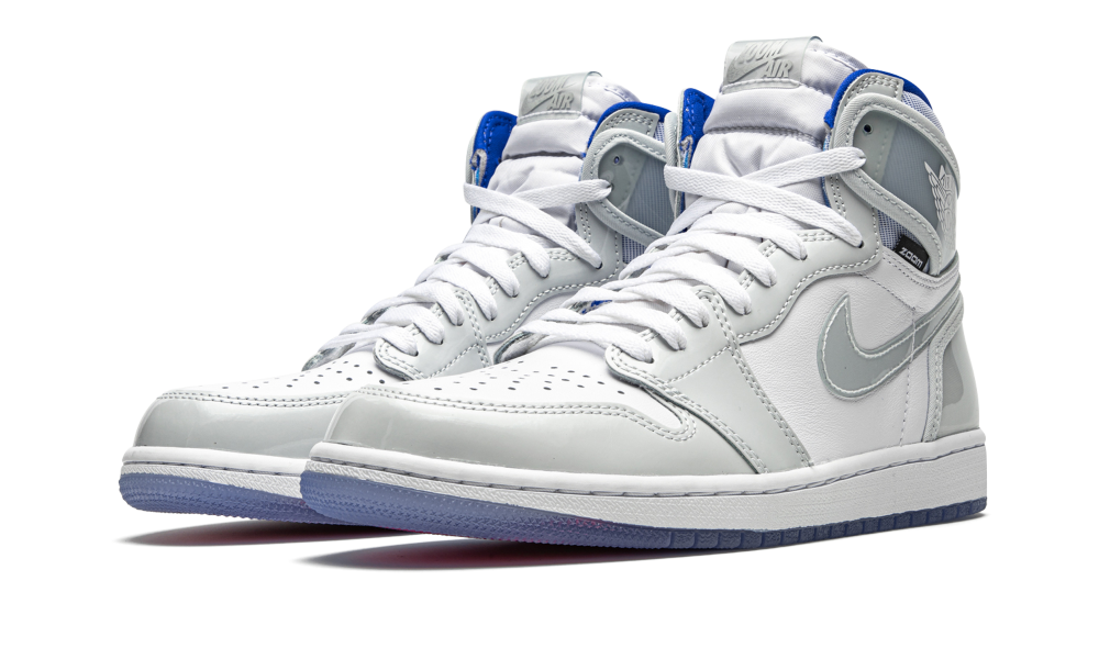 aj1 zoom white racer blue