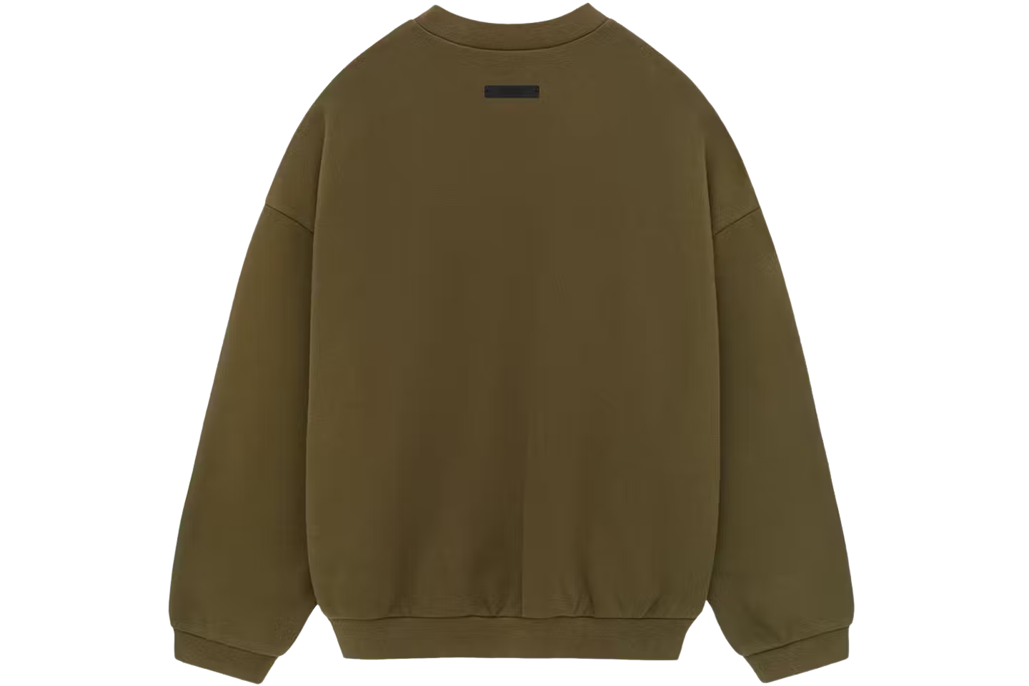 Fear of God Essentials Fleece Crewneck Olive - Image 1