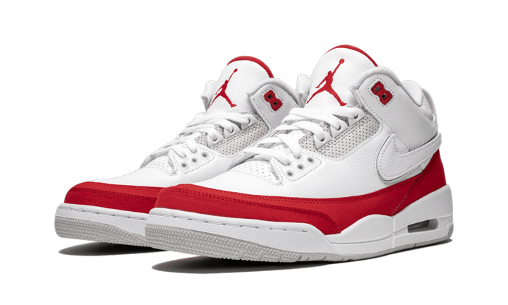 Jordan 3 Retro Tinker White University Red - Image 1