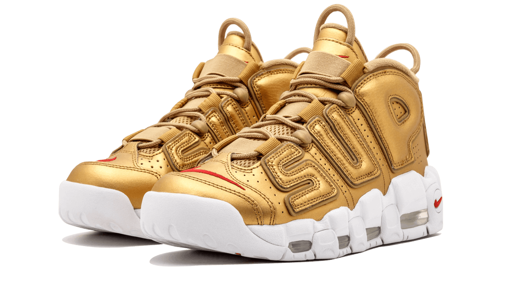 Nike Air More Uptempo Supreme "Suptempo" Gold - Image 1