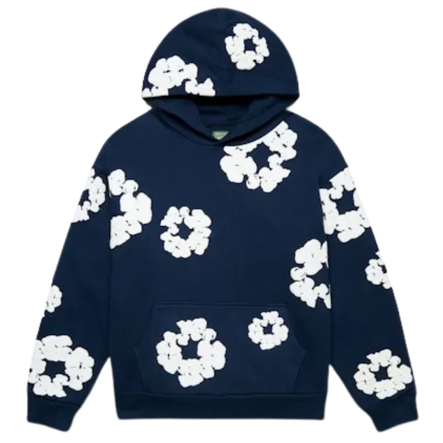 Denim Tears The Cotton Wreath Hoodie Navy