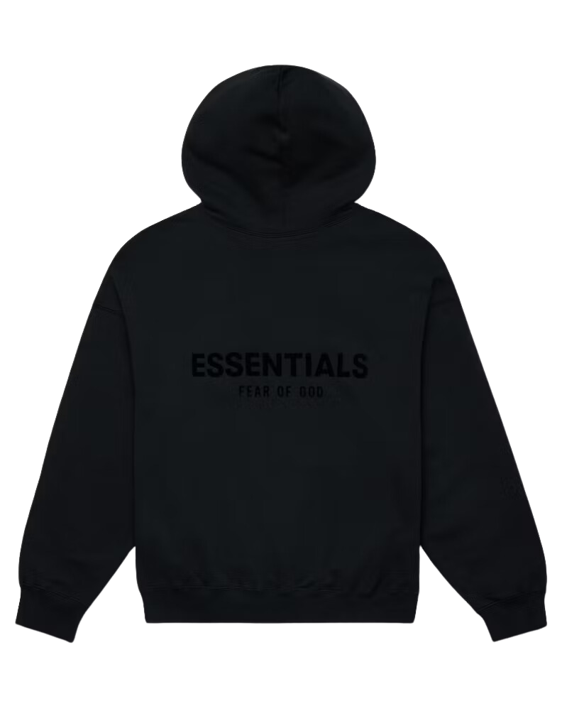 Fear of God Essentials Hoodie Stretch Limo Black - Image 1