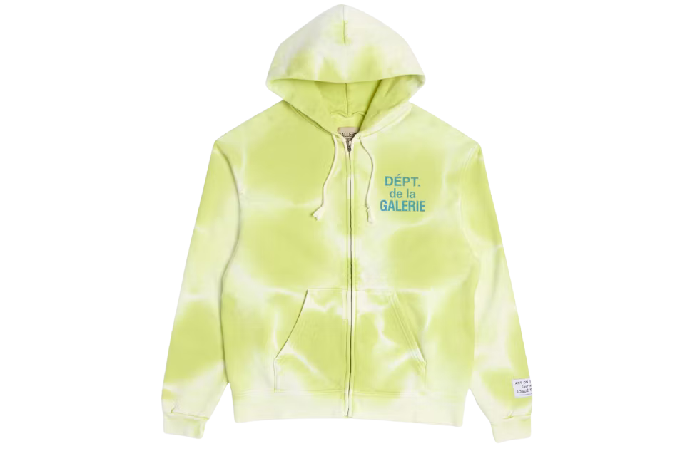 Gallery Dept. French Zip Hoodie Lime Green