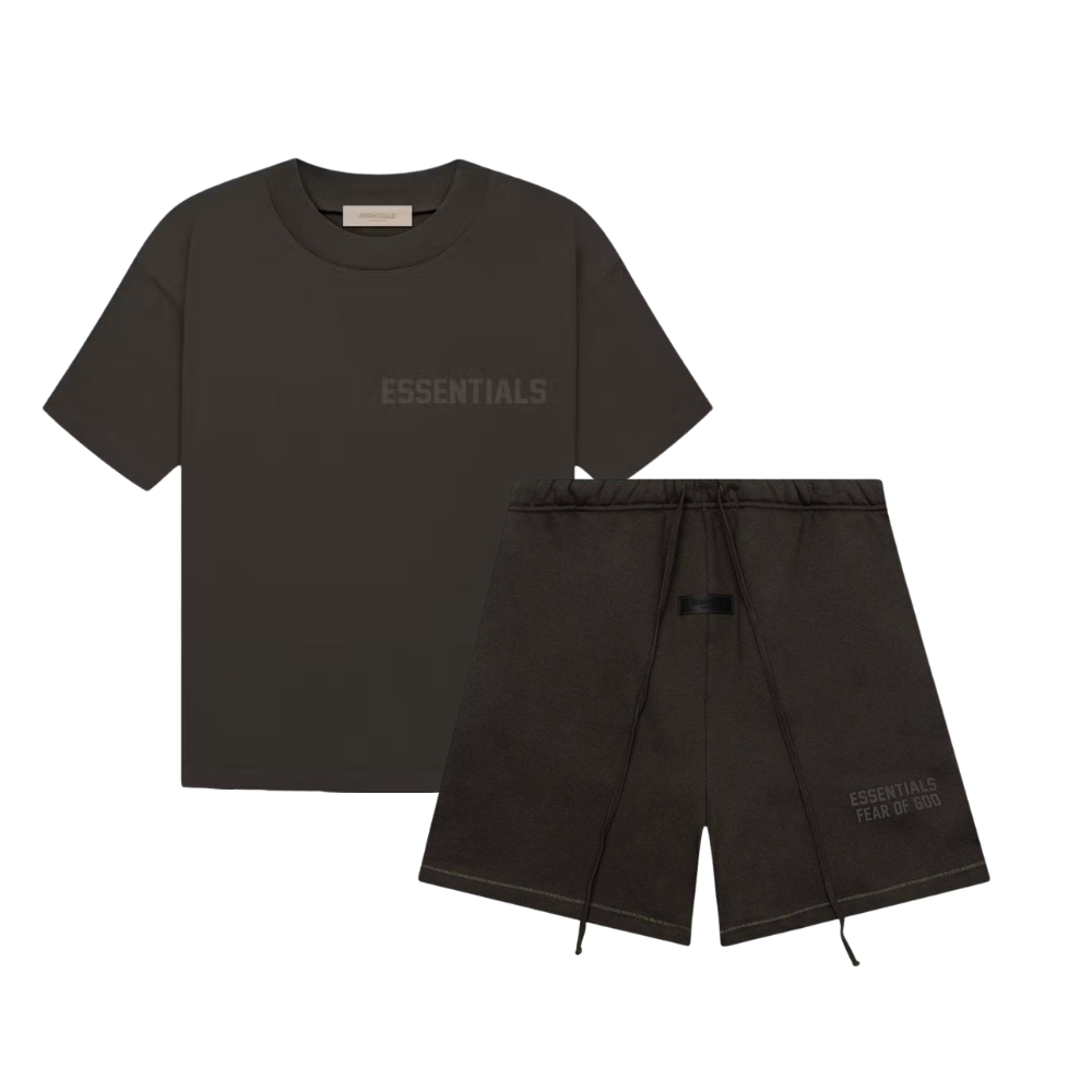 Fear of God Essentials Off Black Summer Set