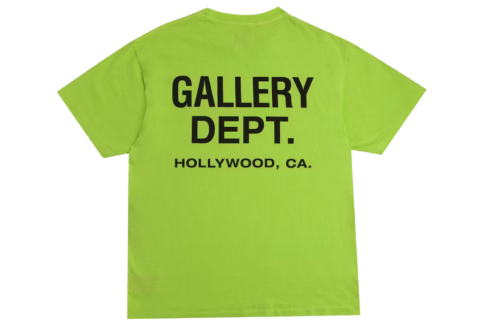 Gallery Dept. Souvenir T-shirt Lime Green - Image 1