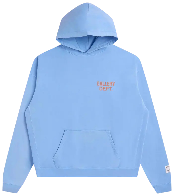 Gallery Dept. 90s GD Logo Hoodie 'Baby Blue'