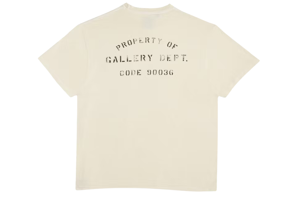 Gallery Dept. Property Of Stencil Tee Tee Natural - Image 1