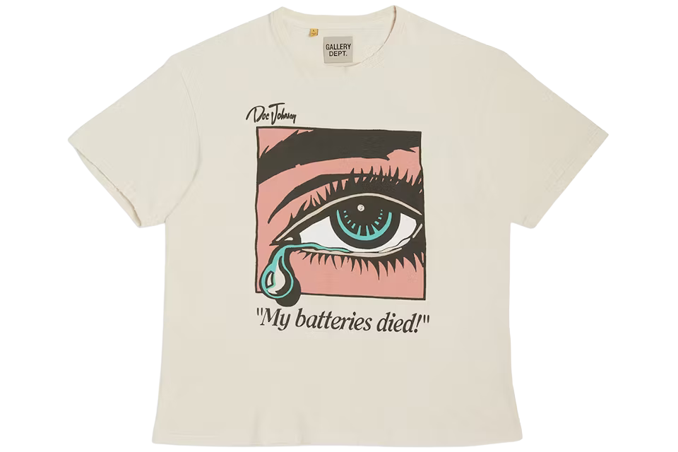 Gallery Dept. Dead Batteries Tee Antique White