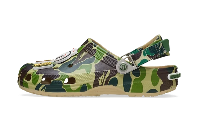 Crocs Classic Clog A Bathing Ape ABC Camo Green