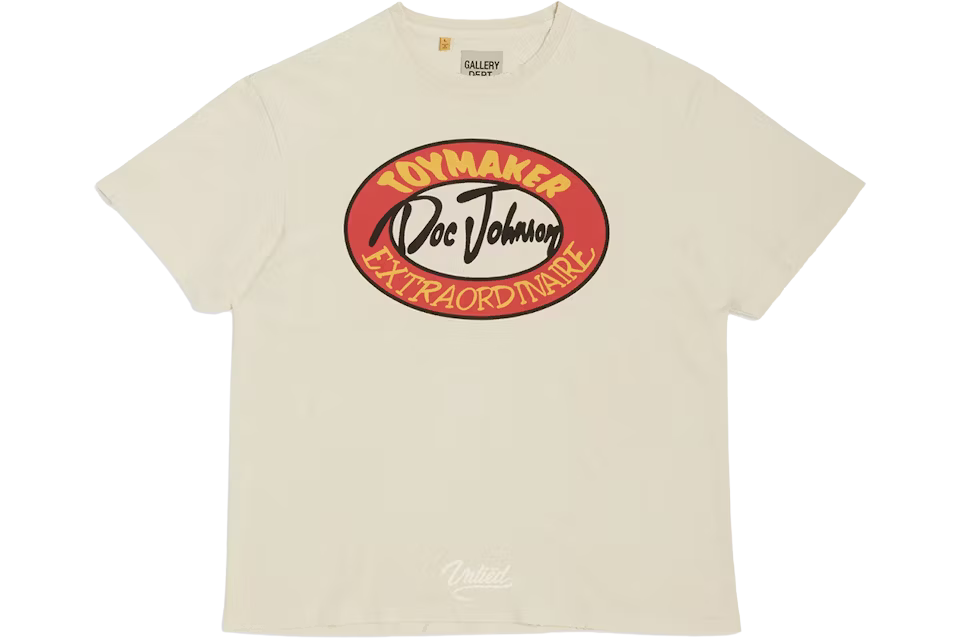 Gallery Dept. Toymaker Doc Johnson Tee Antique White/Cream