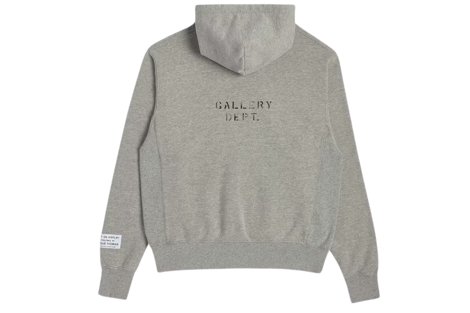 Gallery Dept. Dept Logo Hoodie Grey - Image 1