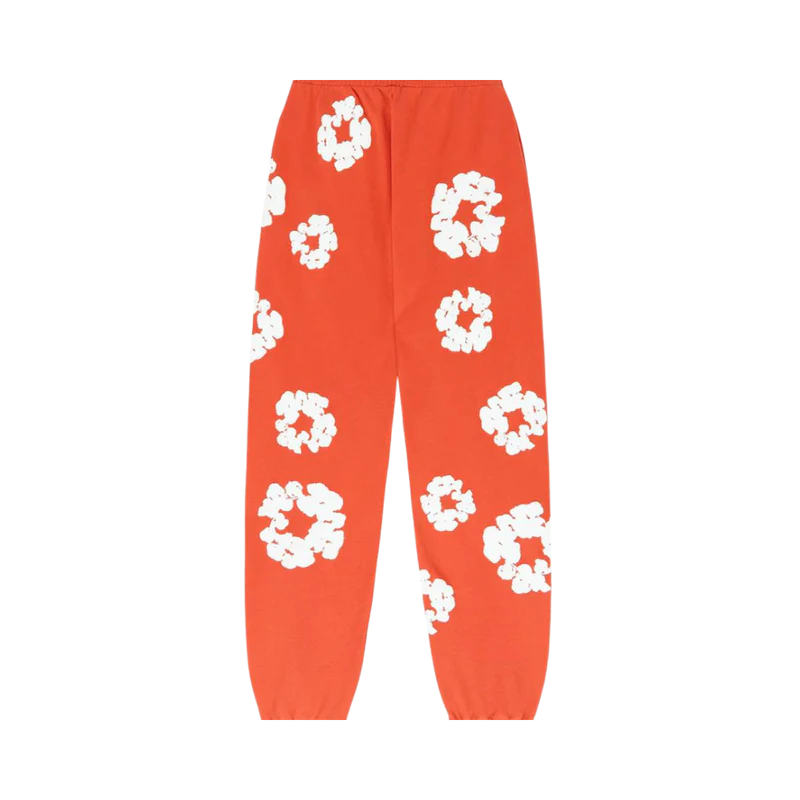 Denim Tears The Cotton Wreath Sweatpants Orange - Image 1