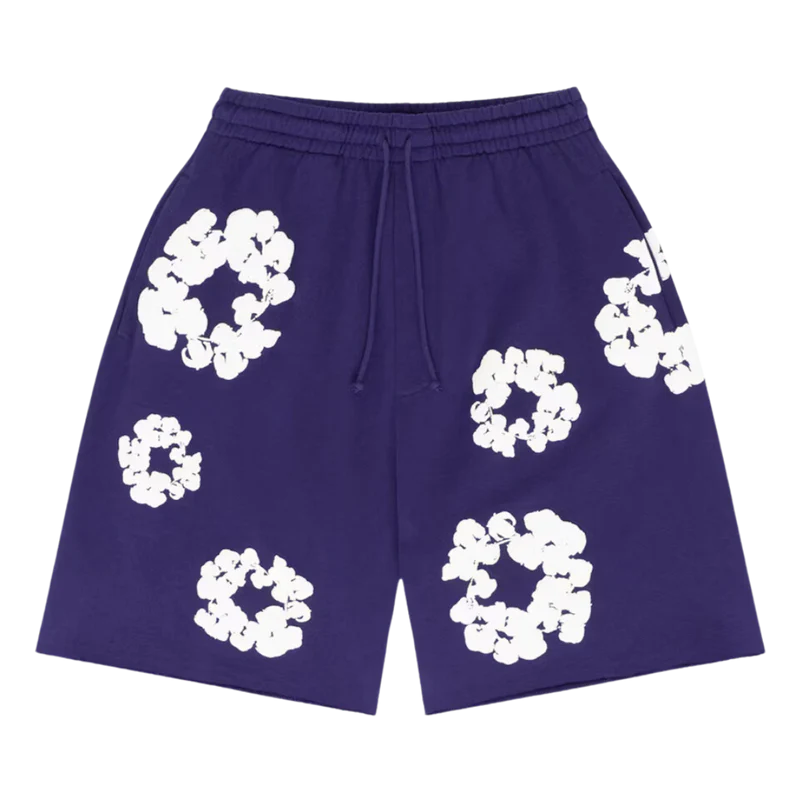 Denim Tears The Cotton Wreath Shorts Purple