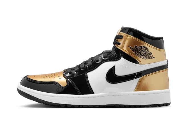Jordan 1 Retro High Golf Patent Gold Toe