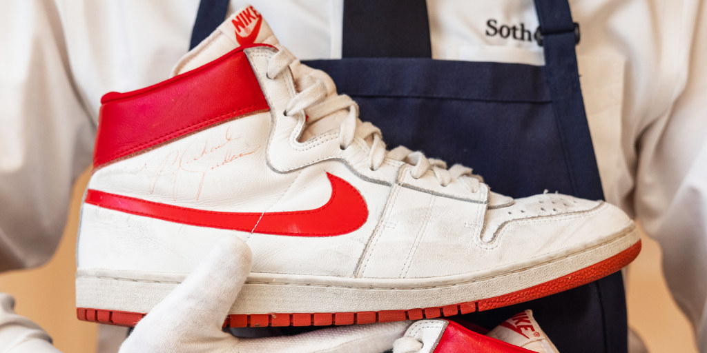 Michael Jordan's 1984 Nike Air Ships sell for record $1.5M at Sotheby's